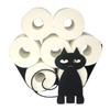 Paper Rolls Toilet Paper Holder Wall Decoration Towel Roll Shelf Black Kitchen Paper Shelf  Hotel