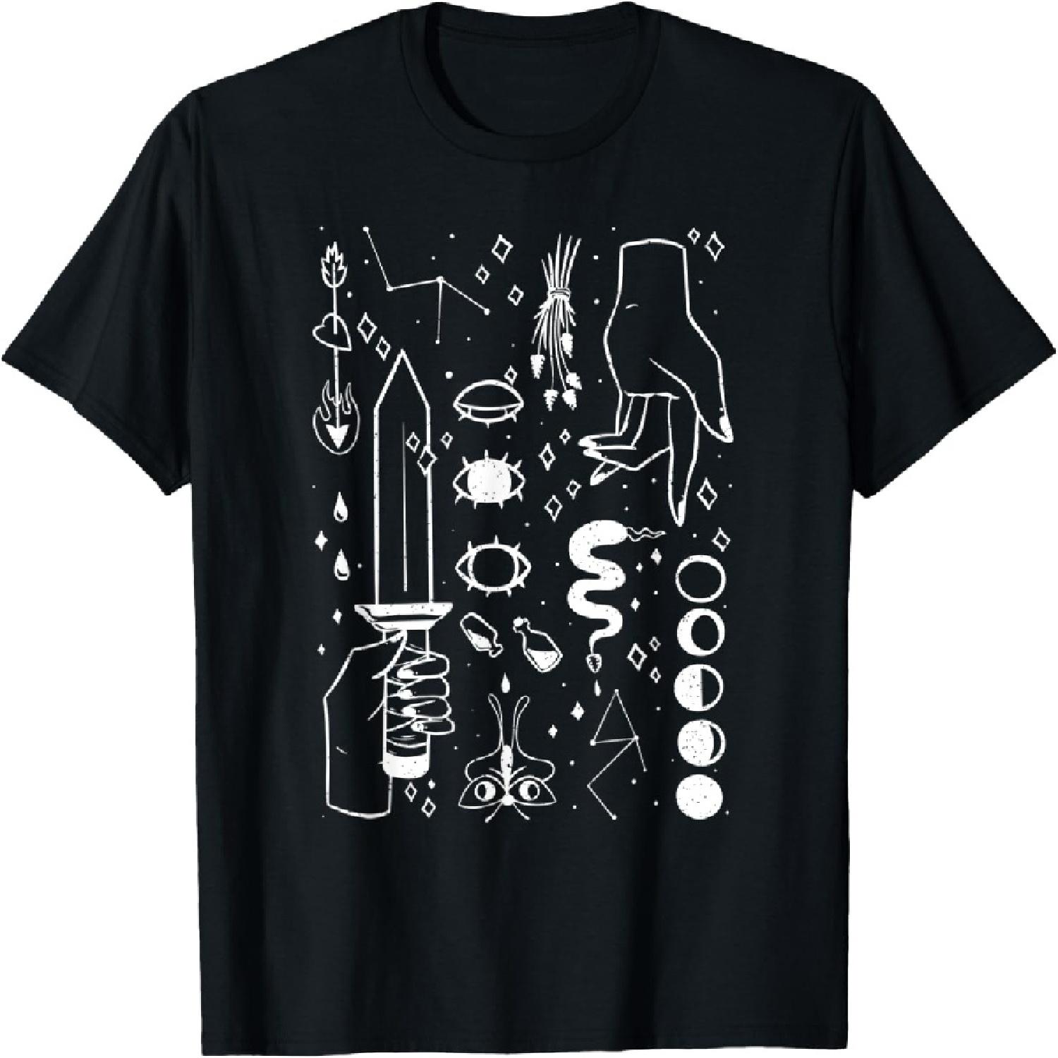 Фазы Луны - Фазы Луны - Blackcraft Tarot - Футболка с магическими элементами S