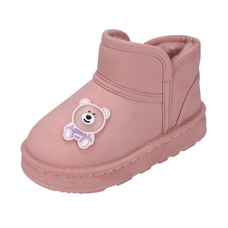 2025 Winter New Cotton Snow Boots: Thick, Warm, Anti-Slip for Kids