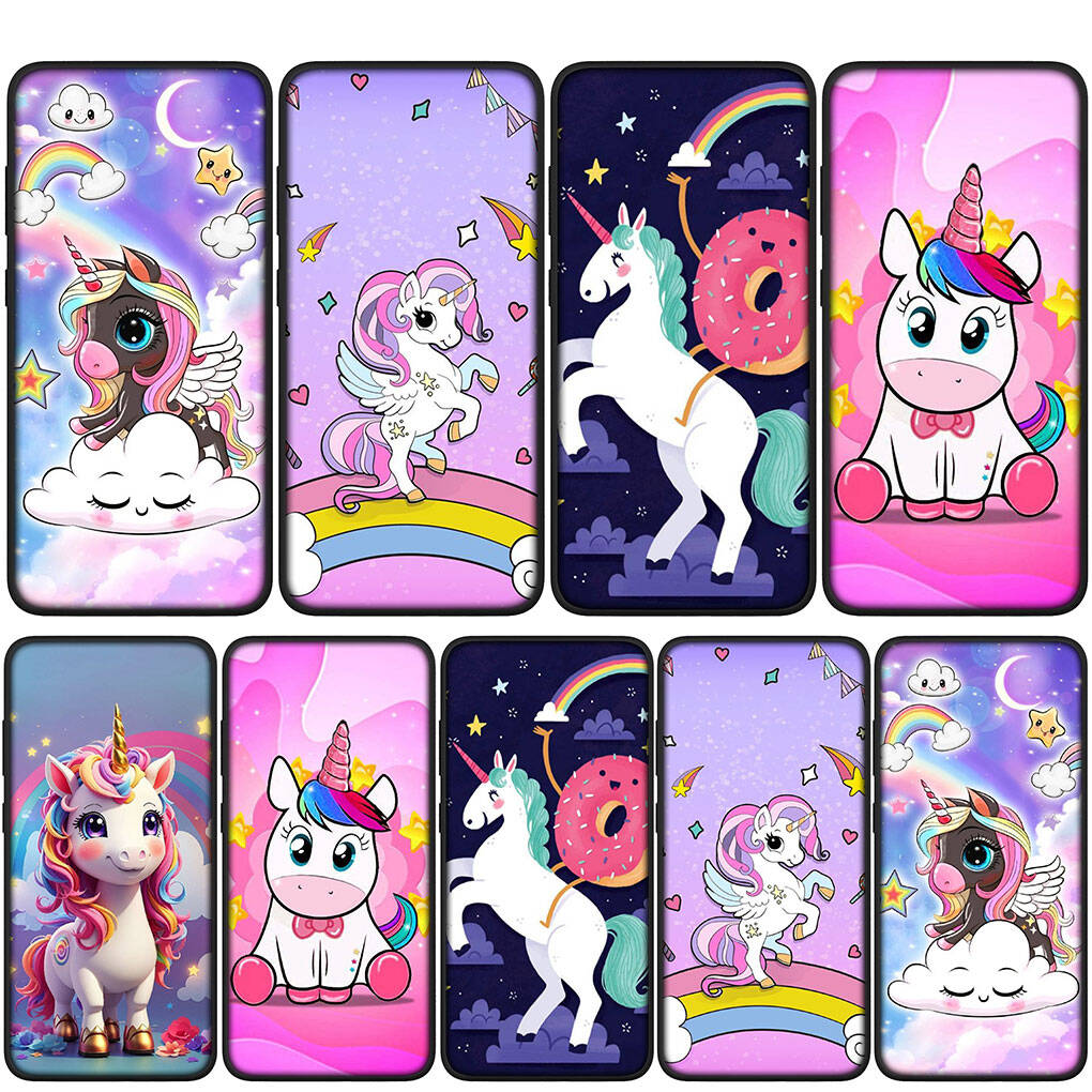 for Motorola Moto Edge 70 60 50 G54 G05 G86 Samsung Galaxy S25 iPhone 17 16 15 Xiaomi Redmi Note 14 13 Pro Max Phone Case Anime Unicornl Horse Cover