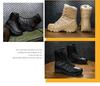 Men's High-Top Desert Combat Boots - Four Seasons Outdoor Hiking & Mountaineering Footwear