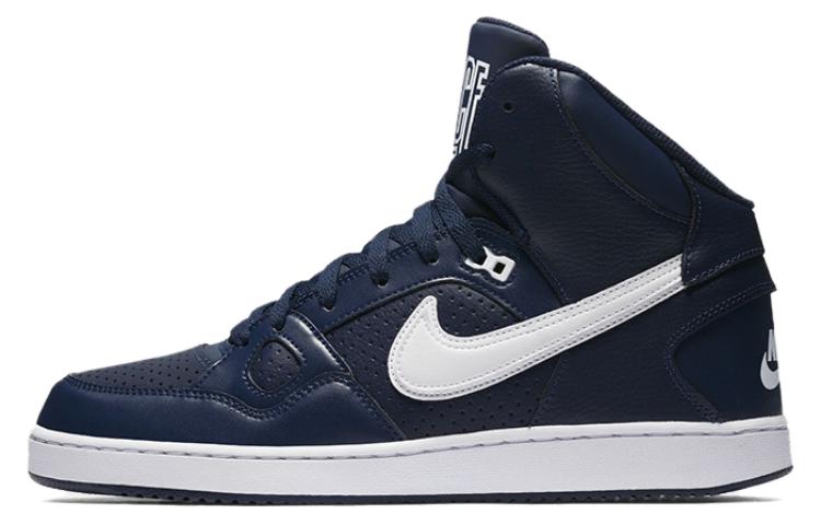 

Nike Son Of Force Slip Resistant, Abrasion Resistant, Breathable Mid top Skateboard Shoes Men s Blue White 616281-411 38.5