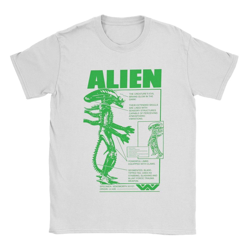 Men Alien Specimen Acid Green Movie T Shirt 100% Cotton Clothing Humor Short Sleeve Crew Neck Tees Birthday Present T-Shirts