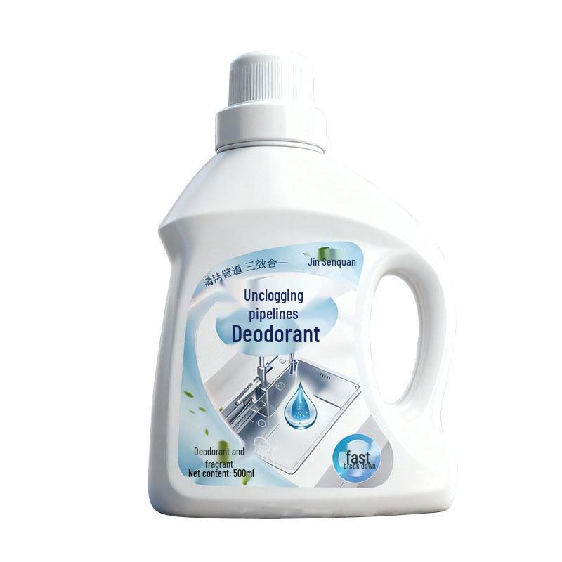 Powerful Liquid Pipe Dredger: Unclogs Toilets, Sewer Lines, and Dissolves Kitchen Grease with Deodorizing Effect