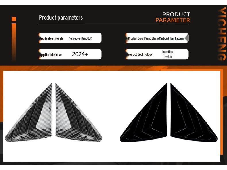 Mercedes-Benz GLC C254 Coupe 2024+ Triangle Window Decal Accessories
