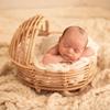 Retro Rattan Newborn Professional Photography Props Baby Basket Rattan Crib Essential Photography Furniture Studio Tool 1 Piece