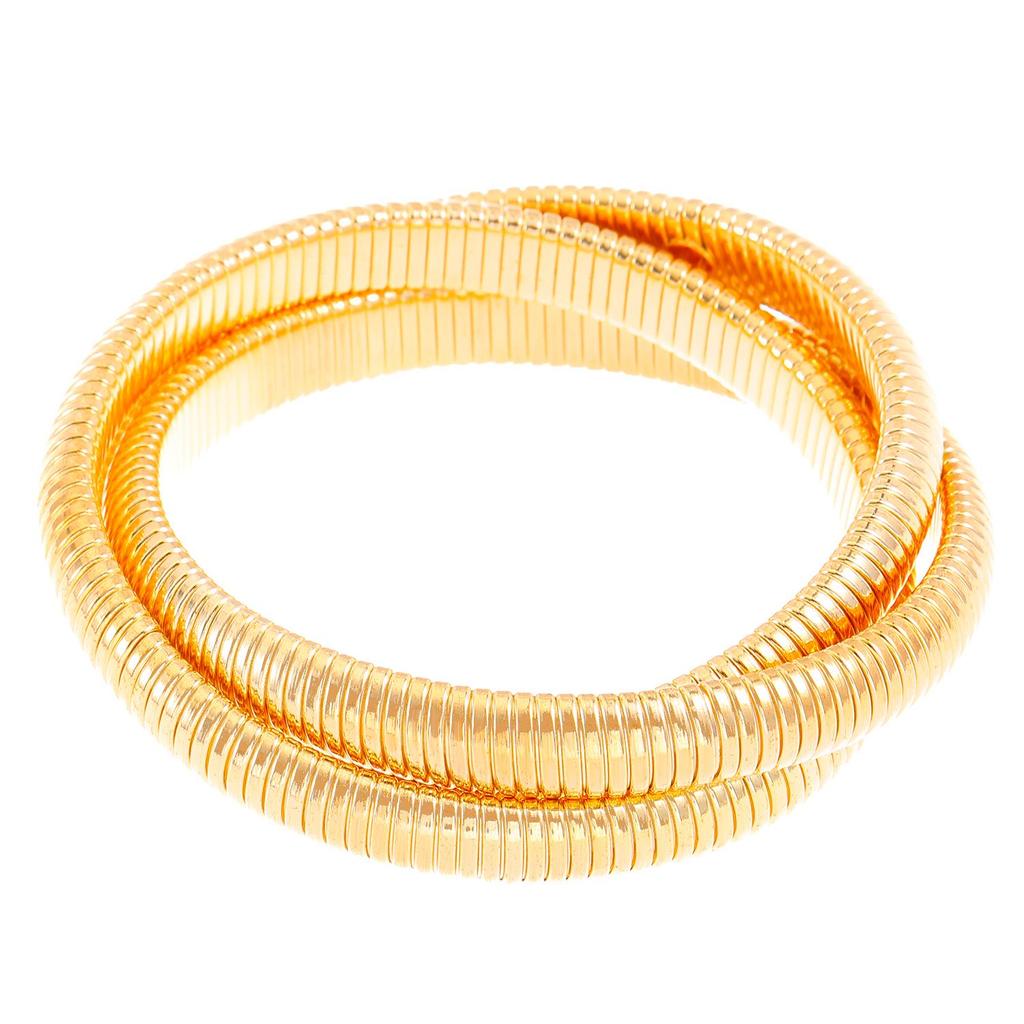 Retro Multi-Layer Elastic Wrap Bracelet with Anti-Knot Design