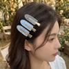 3 Pcs/set Acrylic Seamless Hair Clip Transparent Side Bangs Clip Cute Polka Dot Hairpin Set  Party