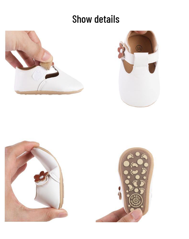 Baby Girl Princess Shoes: Spring & Autumn Indoor Rubber Sole Walker Shoes for Newborns 0-1 Year Old