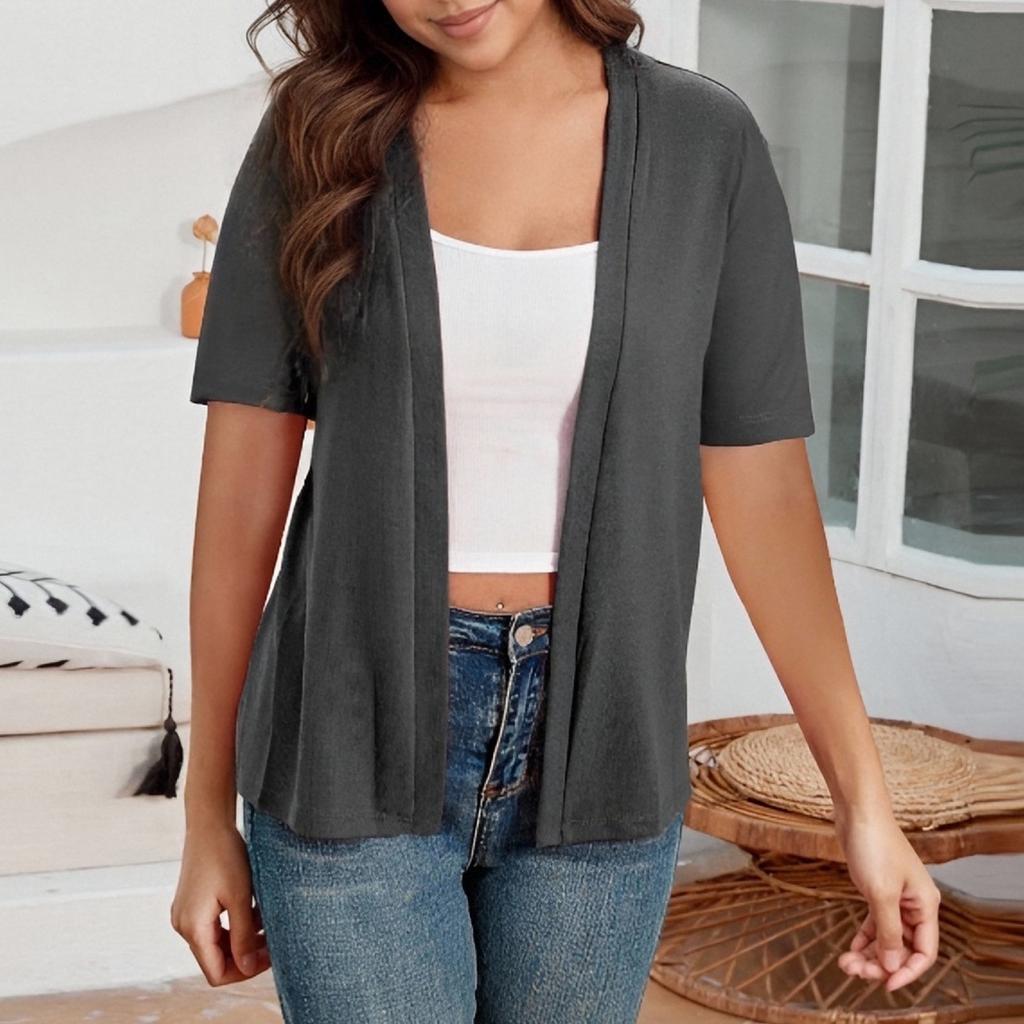 T Shirts For Women Pleated V-Neck Dressy Casual Blouses Printing Short Sleeve Summer Tops Loose Fit