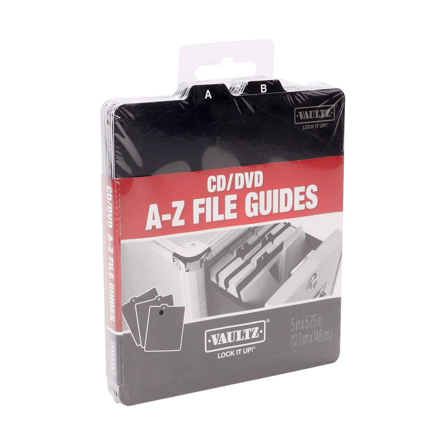 

Vaultz Storage File Guide Index Divider 26 Black 1 Pack A-Z CD/DVD Cards, Cards, (VZ01176) чёрный