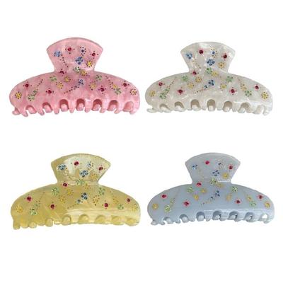 Banana Barrettes Claw Clip Rhinestones Hair Claws Women Hair Styling Accessories
