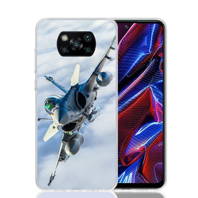Aircraft Airplane Cool Phone Case For Xiaomi Poco X7 X6 X5 Pro F7 Ultra Redmi 15C 15 13 13C 12 12C 10 10A 10C 9 9A 9C 9T Cover P