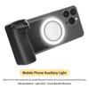 Mobile Phone Camera Handle 360° Rotating Magnetic Holder with Detachable Remote Shutter Bluetooth-Compatible Camera Handle
