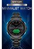 Sanda Men's Multifunction Luminous Waterproof Chronograph Steel Band Dual Display Watch