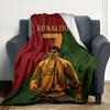 Last Dance Ronaldos Legacy bedruckte atmungsaktive und warme Flanelldecke, ein stilvolles Geschenk für Zuhause, geeignet für den Gebrauch zu Hause, im Büro und als Tagesdecke. 0713a17