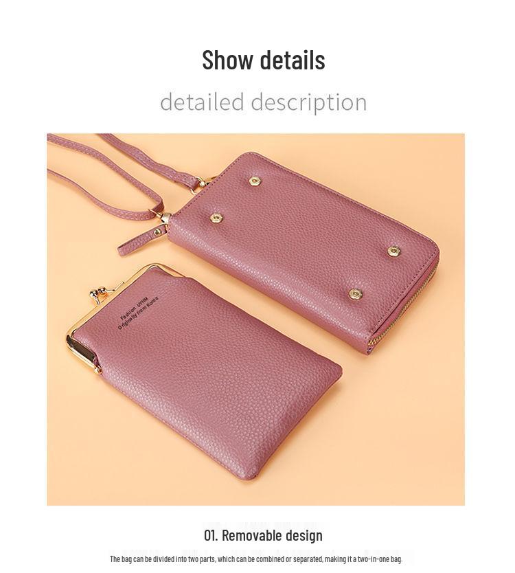 Korean Style Women's Versatile Mobile Phone Crossbody Bag with Coin Purse & Card Holder