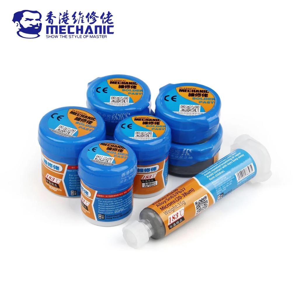 MECHANIC XG Series 183℃ Tin Solder Paste Environment Friendly Soldering Flux for LED PCB Board Electronic Component Phone Repair