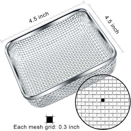 Tatuo Fliegendes Ect-Bildschirm Wohnmobil Ofenlüftungsabdeckung Warmwasserbereiter Lüftungsabdeckung Edelstahlgewebe Mit Installationswerkzeug (4,5 x 4,5 Zoll)