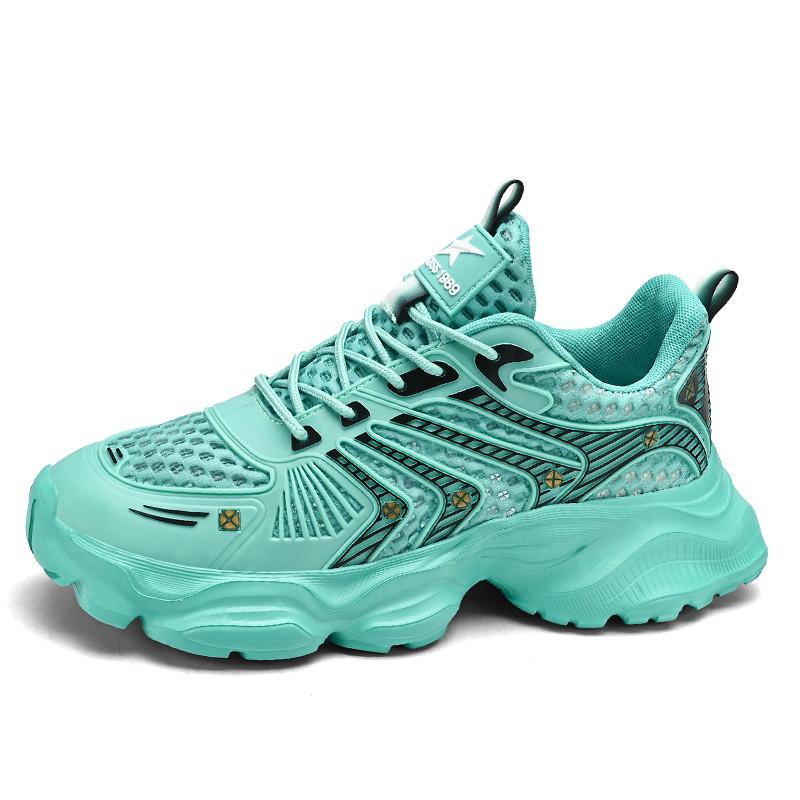 Fashion Yellow Sneakers Unisex Outdoor Mesh Breathable Platform Sneakers Men Women Street Lightweight Men's Casual Sports Shoes