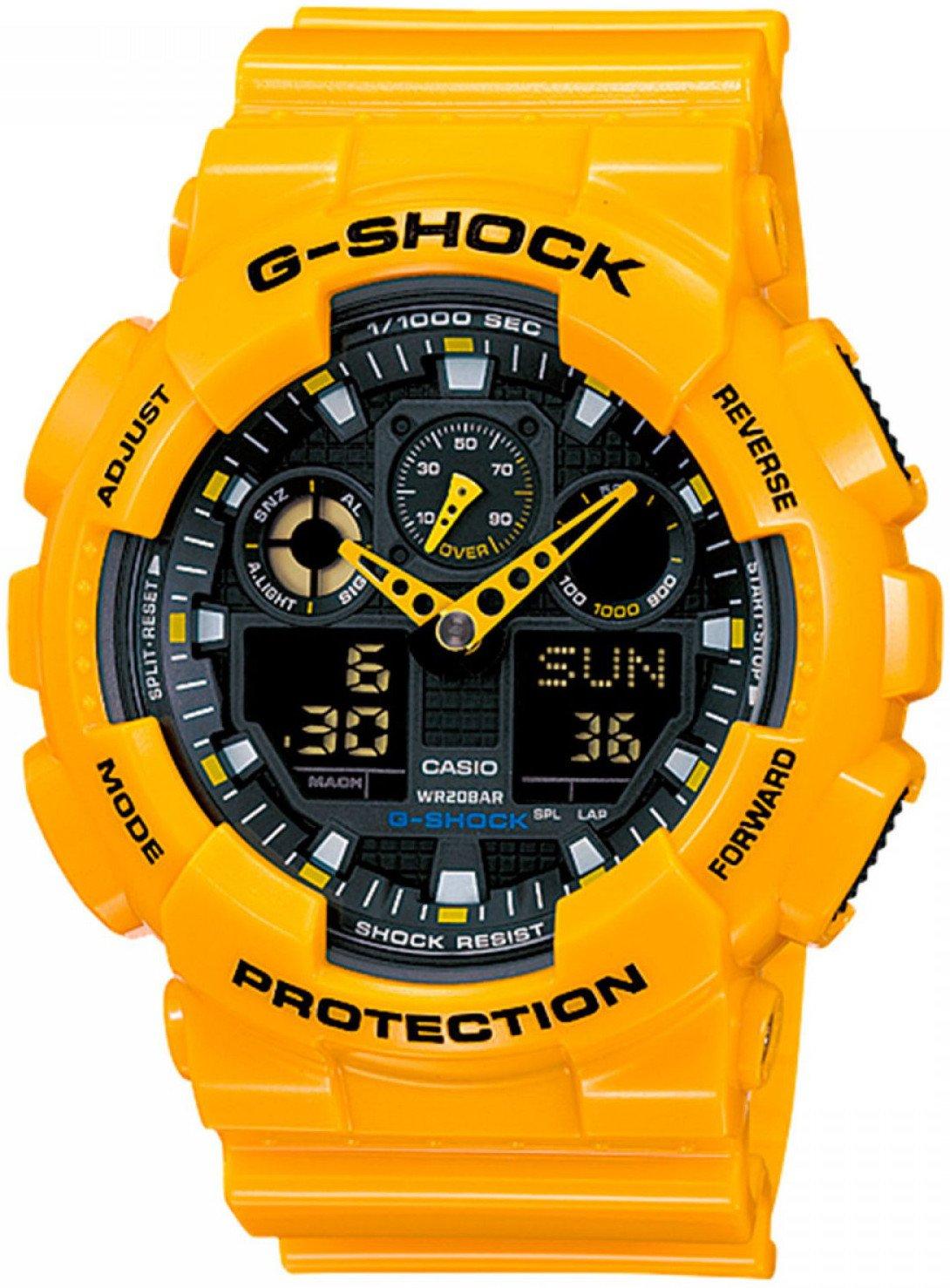

Casio Watch Yellow Imported G-SHOCK Men s GA-100A-9ADR [Watch]