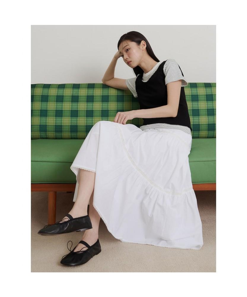 Binpolleidiseu [B. My] Eyelet Sleeveless T-Shirt Black (Bf6442N025)