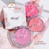 HISYI Single-Color Blush & Eyeshadow: Energetic, Natural Brightening with Fine Shimmer, Matte Highlighter, and Contour for Women.