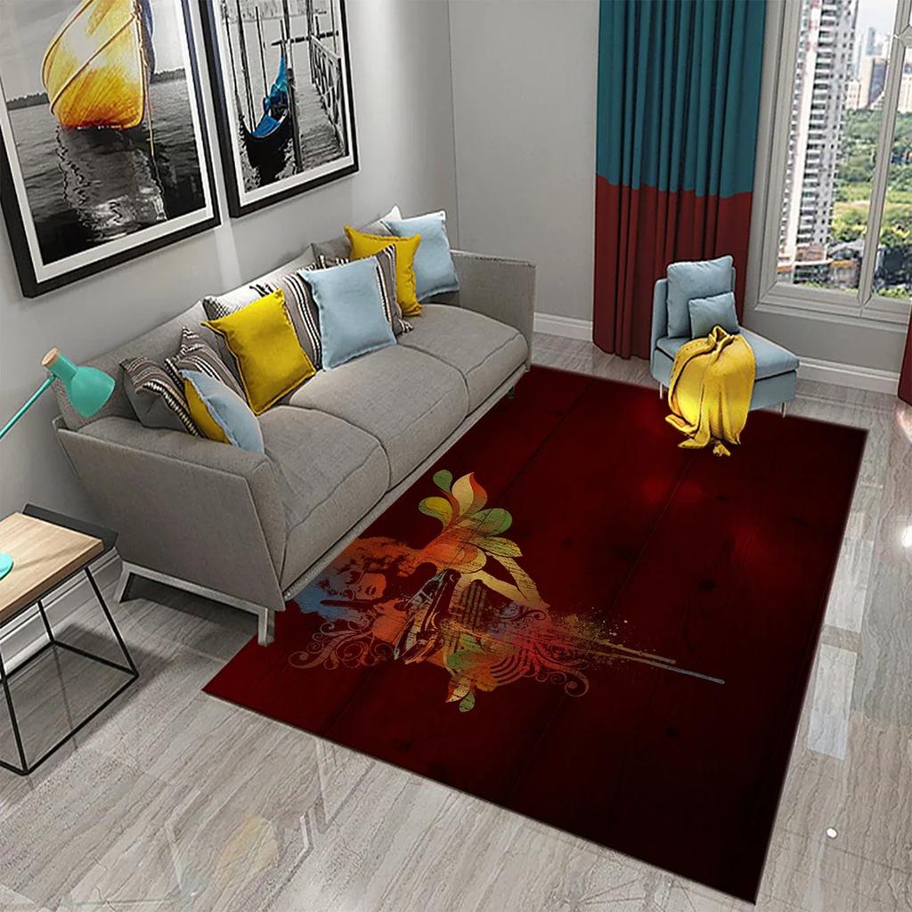 Classic Retro Poster Carpet for Living Room Bedroom Mat Home Decor Childrens Room Floor Rug Bathroom Mat Doormat Entrance Carpet