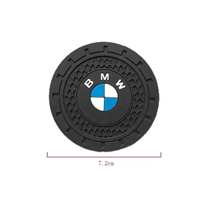 CCN1 X4 X5 X6 For BMW Silica Gel Car Coaster Water Cup2pcs Silicone Car Water Cup Holder Coaster Anti Slip Pad Mat For BMW X5 X4 X6 X