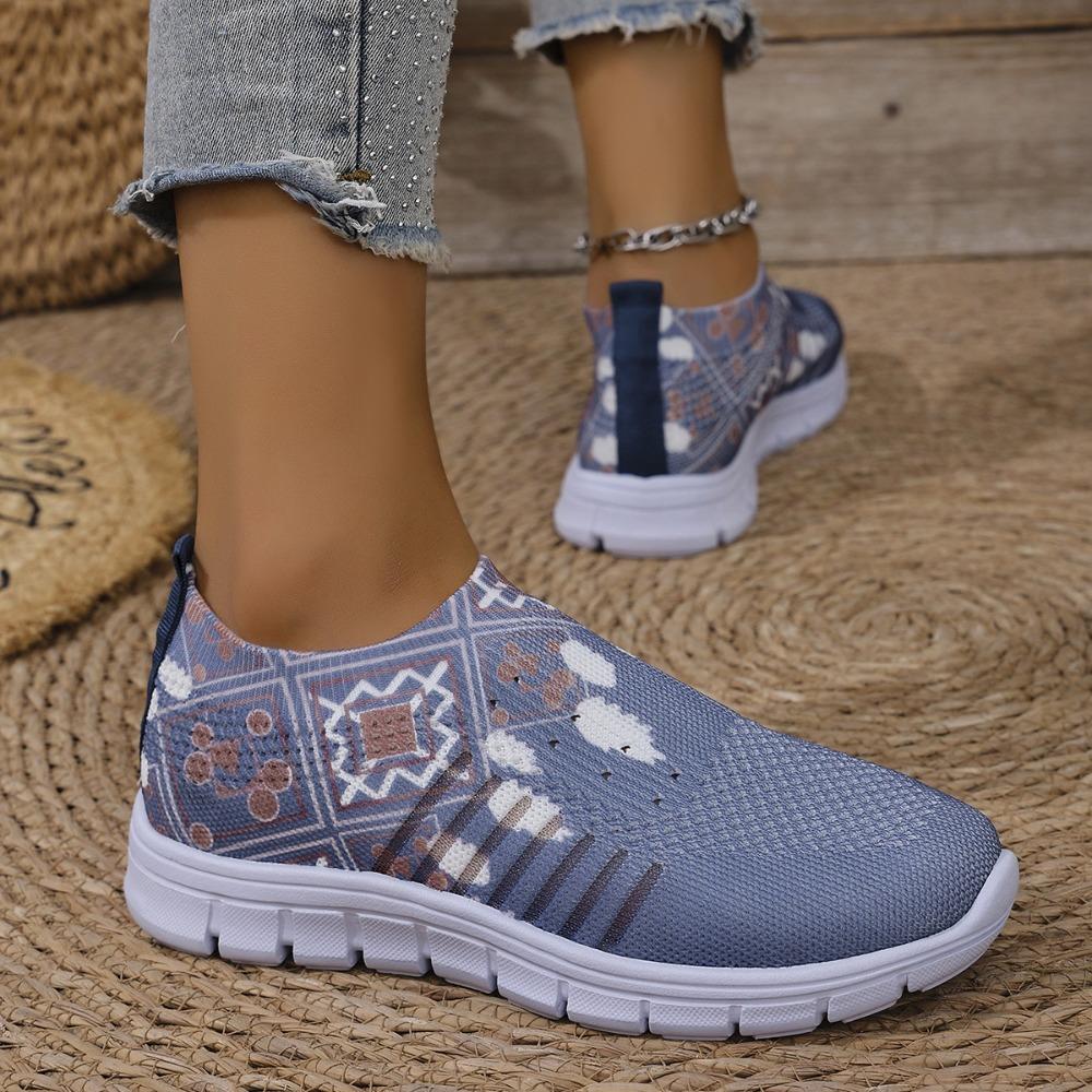 Fashion Women Mesh Breathable Slip on Flat Shoes Woman Tenis Ladies Casual Walking Footwear Sneakers Womens Vulcanize Shoes