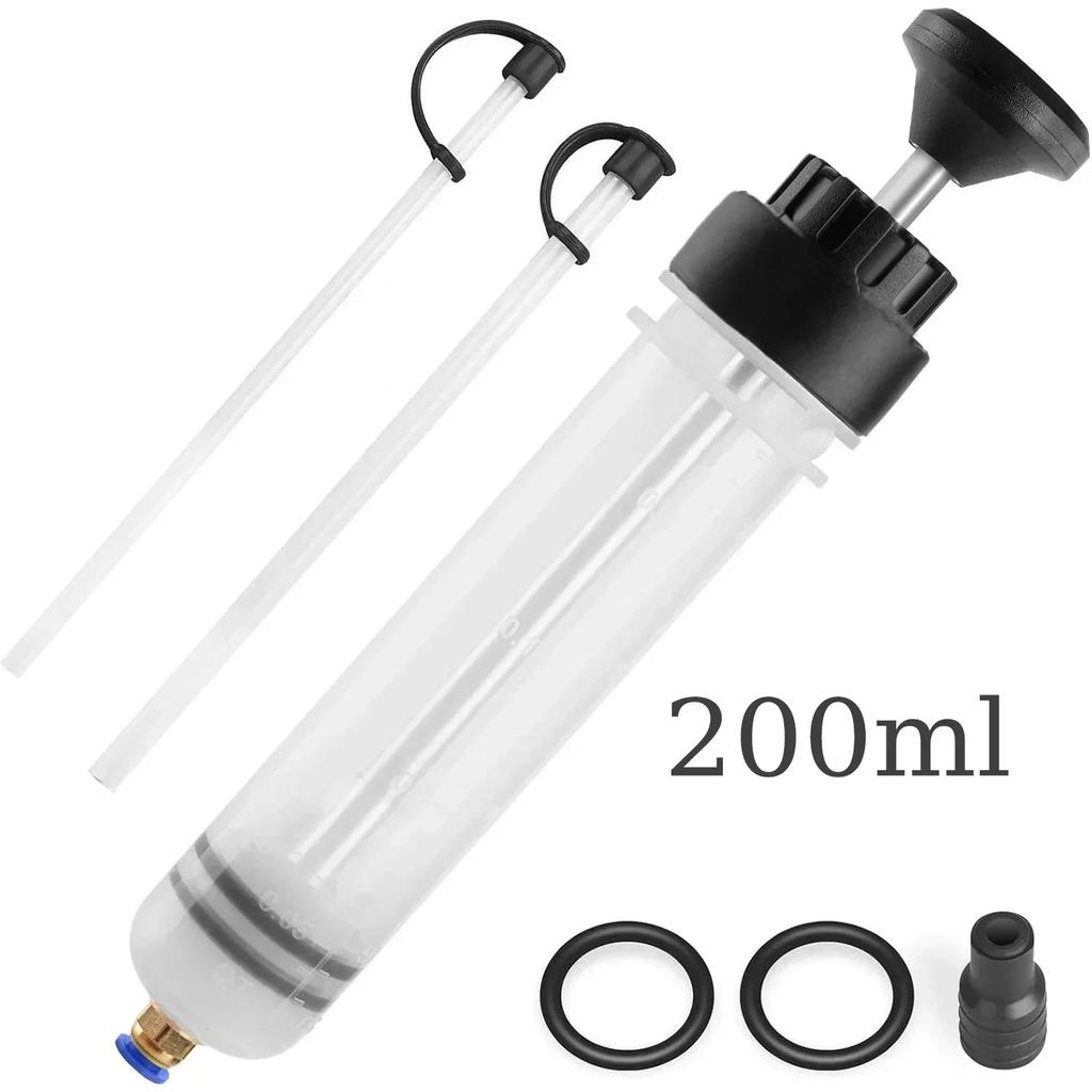 Manual Automotive Engine Oil Pump, Syringe Type, Suitable for Extracting Gear Oil and Brake Fluid, As Well As Cleaning Injectors