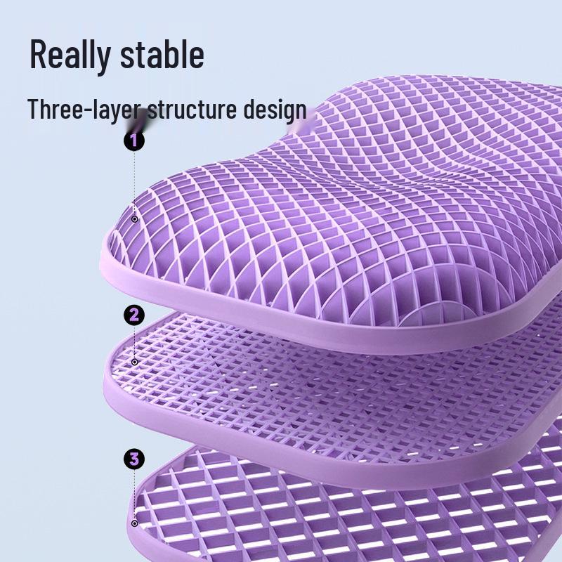 Breathable Pectin TPE Neck Support Pillow with Wing Design - No Pressure, Washable Latex for Better Sleep