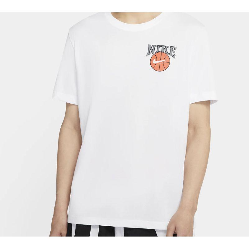 Nike Dri-FIT Dunk On U Basketball Print Short Sleeve T-Shirt Men Tops White CD1287-100