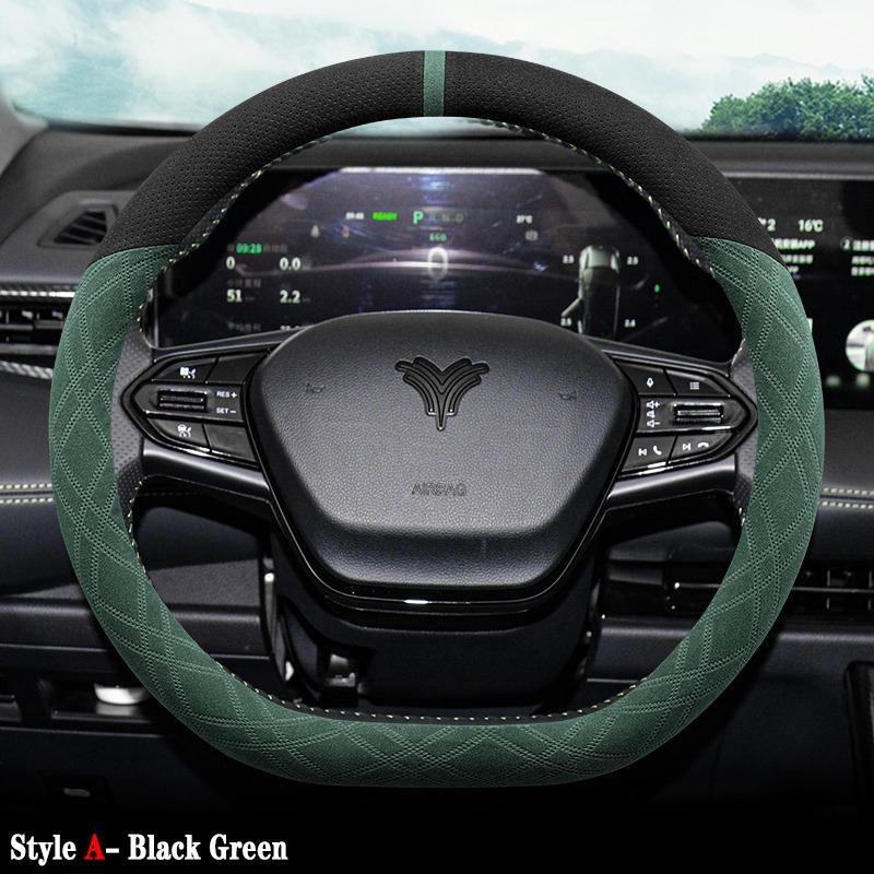 Suede Car Steering Wheel Cover for NETA U 2019 2020 2026 2026 2026 2026 2026 Anti Slip Decoration Handle Wrap Steering-Wheel