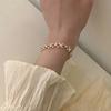 Zircon Ins Bracelets for Women Fashion Sweet Sparkling Hollow Heart Delicate Chain Bracelet Party Jewelry Gifts