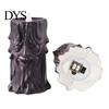Flameless Simulation Flame Halloween LED Candle, Spooky Face Tree Stump Pillar Haunted House Scene Prop Wax Drip Flickering Fake Candle for