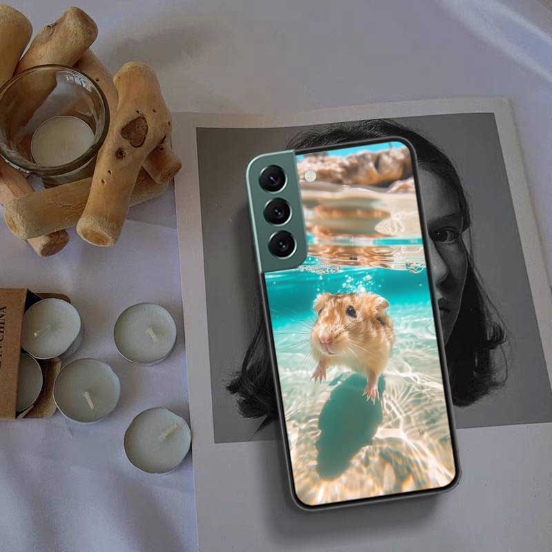 Hamsters With Hats Have Ears Phone Case For Samsung A17 A14 A24 A34 A54 A03S A04S A13 A23 A33 A53 A70 A50S A30 A40 A51 A41 A20E
