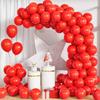 Rote Globos Ballons Girlande Bogen Set Babyparty Hochzeit Jahrestag Valentinstag Babyparty Neujahrsdekoration Hintergrund