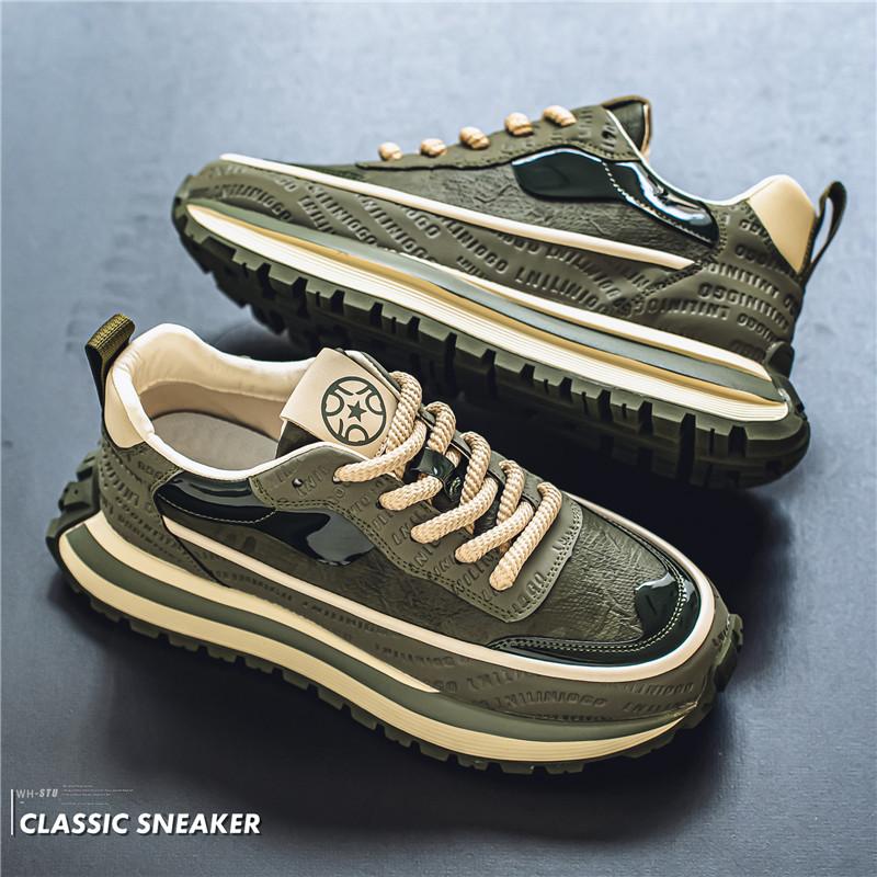 Men's Shoes British Style Walking Sneakers Men Fashion Casual Sneaker Men Winter Street Style Platform Shoes Male Punk