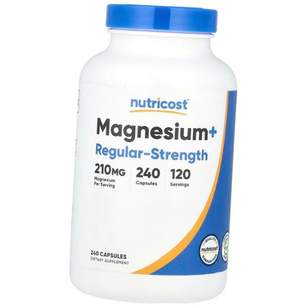 

Магний Комплекс, Magnesium plus Regular-Strength, Nutricost 240капс (36647010) 240caps