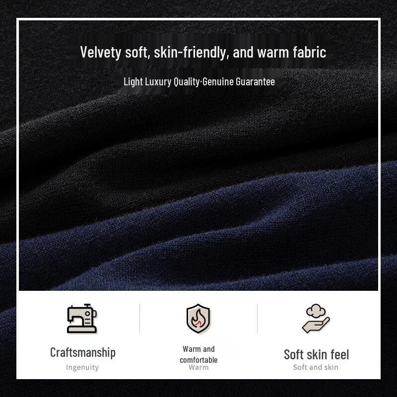 MONTAGUT Men's Faux Two-Piece Knitted Pullover Sweater