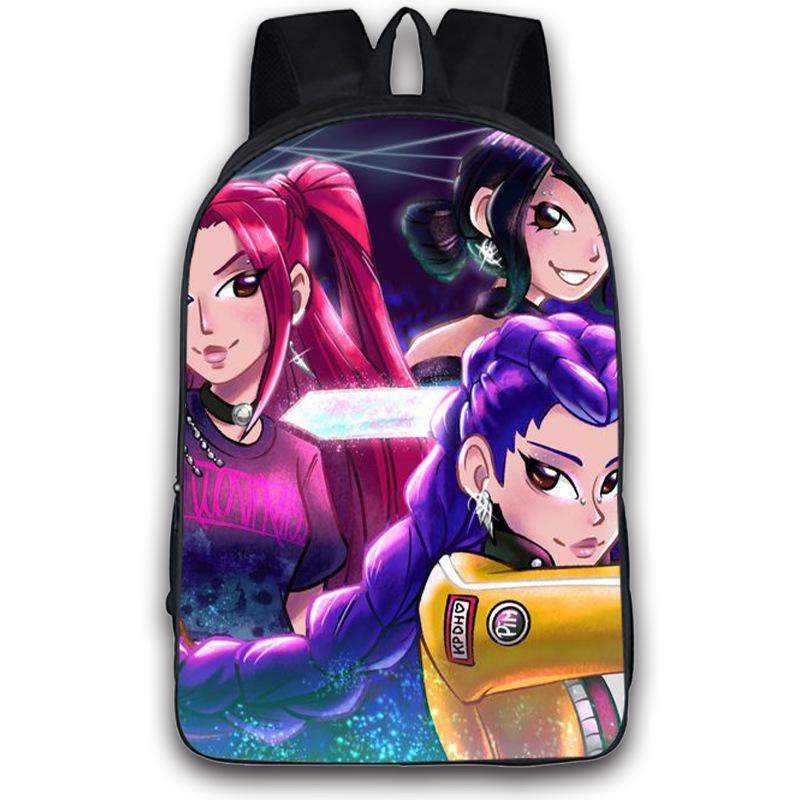 Kpop Demon Hunters Backpack Boys Girls Zoey Mira Rumi Bookbag Knapsack Schoolbag Rucksack Travel Backpacks Birthday Gifts