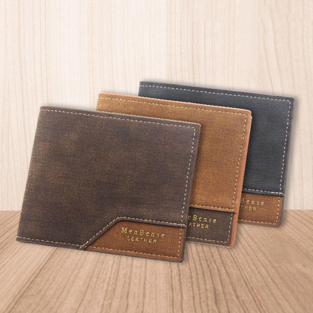

Slim Card Bag PU Leather Card Holder Luxury Men s Wallets світло-коричневого кольору