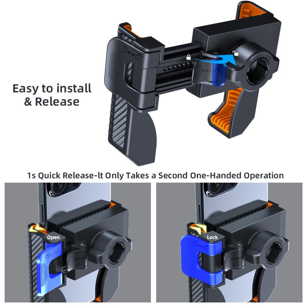 Shockproof Phone Holder for Golf Carts, Bicycles, Motorcycles, and Mountain Bikes