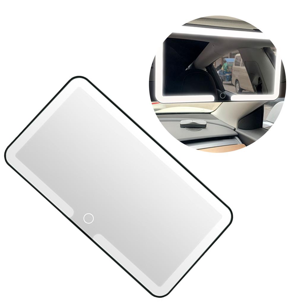 Car Visors Glass Gift for Women Car Visors Vanity Glass with 3 LED Mode Builtin 1200mAh Rechargeable Battery