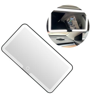 Car Sun Visors Vanity Glass Rechargeable Dimmable Touch Control Led Makeup Glass with 3 Light Modes