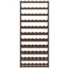 Wine Rack for 77 Bottles Brown Solid Wood Pine