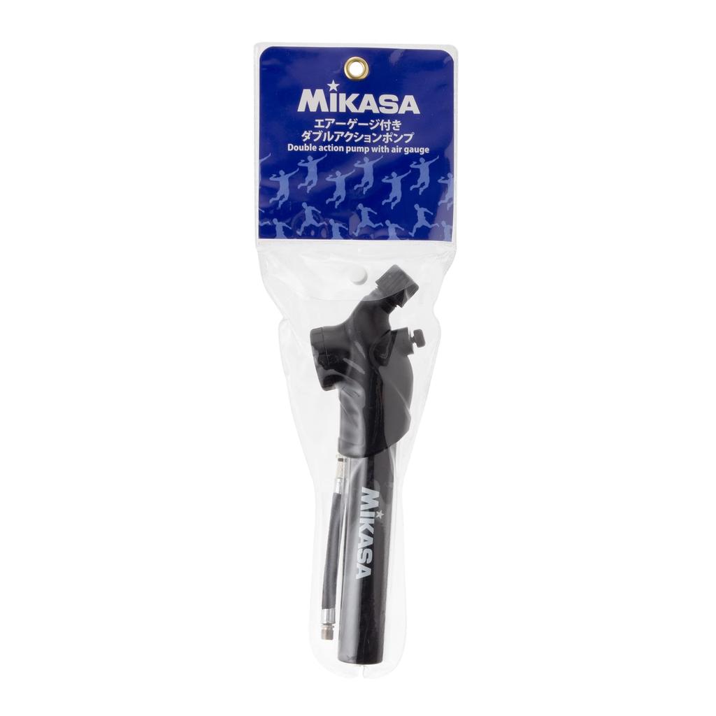 MIKASA Double Action Hand Pump with Air Pressure Gauge for Black AP-AG Balls,