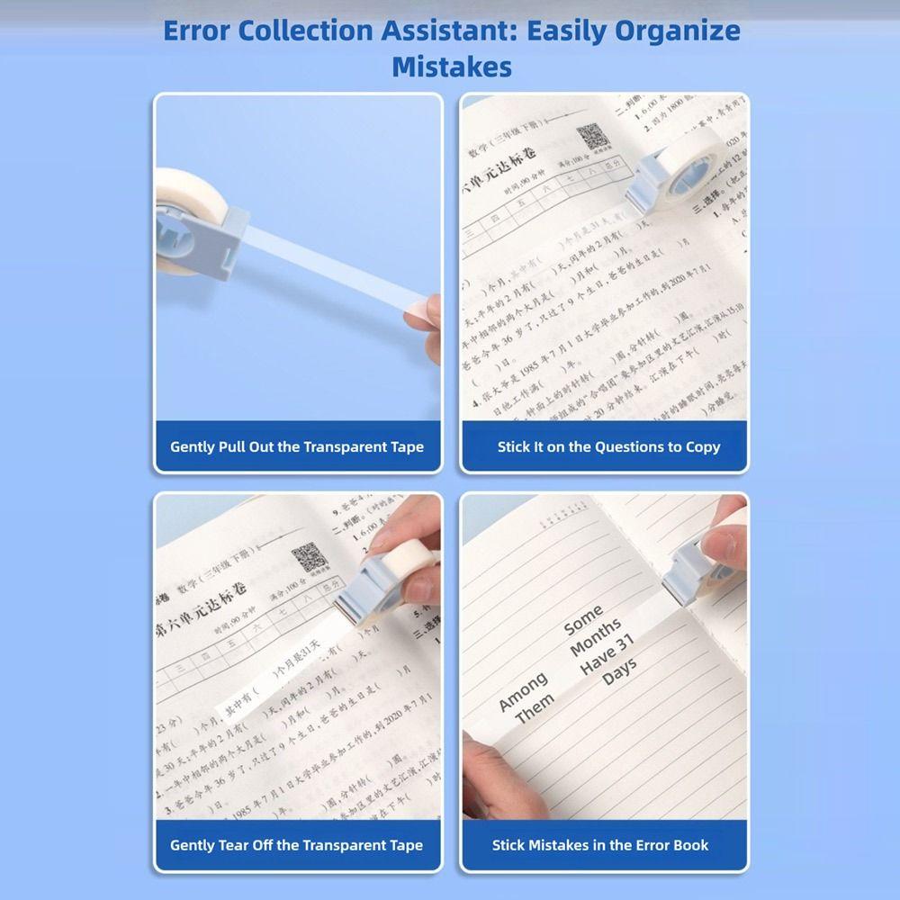 Tearable Invisible Tape Transparent Washi Tape High Quality Correction Tape School Office