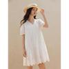 INMAN 100% Cotton French Lace A-Line Dress